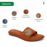 Ortho Joy Fancy Doctor Slipper For Women | Comfortable Fashionable Footwear For Women,Tan,5,B0BH4GTMHL