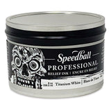 Speedball Professional Relief Ink Titanium White 8OZ