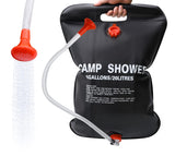 DkOvn 1 Pack Solar Shower Bag, 5 Gallons/20L Camping Shower Bag, Portable Shower Bag with Removable Hose and On-Off Switchable S