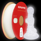 RepRapper Glow in The Dark PLA Filament 1.75mm (+- 0.03mm) 2.2lb (1kg) for 3D Printer, Phosphorescent Glow PLA, White (Pearl)