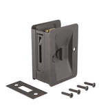 Richelieu Hardware 1701ORBPSBC Onward Pocket Door Pull, Privacy Lock, 3 1/4 in (82 mm), Rectangular, OilRubbed Bronze