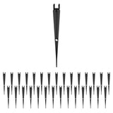 Bonviee 1/4Drip Irrigation Stakes - 30 Pack, Tubing Holder with Adjustable Height, Prevents Clogging, Easy Install, for Rais