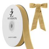 JaoZuyard Khaki Velvet Ribbon 5/8 X 10 Yards Khaki Velvet Ribbon for Gift Wrapping Christmas Tree Decoration Crafts Wreaths Supp