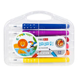 Amycaur 12 Shades Watercolour Sketch Pen Set For Kids | Smooth Colour Markers With Storage Box | Ideal For Drawing, Sketching, S