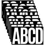 20 Sheets 6 Inch Letter Number Stickers, Self Adhesive Vinyl Capital Alphabet Punctuation Stickers for Mailbox, Crafts, House Nu