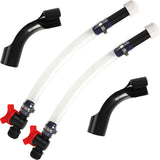 Calvana Fuel Jug Hose 3044 Replacement Kit with 2 Elbow Adapters,2 Fuel Hoses with Valve,Compatible with VP Racing Fuel Jug,5.5