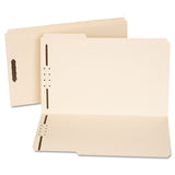 Universal UNV13520 1/3Cut Tabs Reinforced Top Tab Folders with Fasteners Legal Size, Manila (50/Box)