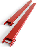72 Inch Forklift Extensions, 4.5 Width Fork Extensions, 5500 Lbs Capacity, Heavy Duty Fork Extensions for Forklifts, 1 Pair, Red