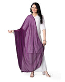 Ebadat Lightweight Chiffon Scarf Purple For Women | Elegant Dupatta Style Wrap | Soft, Breathable & Stylish For All Occasions