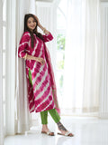 Gosriki Women'S Cotton Blend Straight Printed Kurta With Pant & Dupatta (Raman Pink-Gs_M_Pink_Medium),Pink,,B0CGD7BNLW