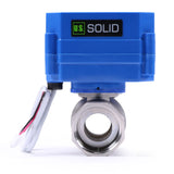 U.S. Solid 1 Motorized Ball Valve 85265V AC Stainless Steel Electrical Ball Valve, 2 Wire Auto Return Setup Normally Closed