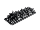 TEKTON 1/4, 3/8, 1/2 Inch Drive Impact Extension and Accessory Set with Rails and Tray (17-Piece) | SIA99201
