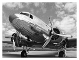 Dc-3 In Air Field, Arizona-Paper Art-34,,X26,,
