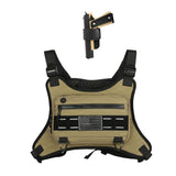 Outdoor Sports Chest Bag for Men Water Resistant Running Vest Bag with Built-in Phone Holder & Extra Storage for Workouts, Runni