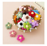 Sphinx Handmade Woollen Crochet Flower Heads For Crafts,Bouquet & Garland Making,Diy Gift Wrapping & Toppers,Sewing & Cloth Embe