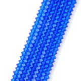 1000pcs Czech Faceted Flat Bicone Rondelle Crystal Glass Beads 6x4mm Small Bulk Sapphire Blue #5305