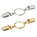 Frutain 2 Pcs Waist Cincher Clips Dress Clip for Shawl Cardigan Sweater Clothes Pant Tightener(Circle)