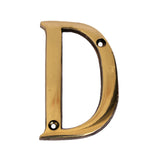 eSplanade - Brass House Hotel Door Name Alphabets - Wall Door Plaque Letter Alphabet - 3 Inches - Golden (A Alphabet) (D Alphabe