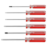 Kyuionty 6 Pcs Magnetic Torx Screwdriver Set, T10 T15 T20 T25 T27 T30 Star Screwdrivers Screws Driver Tool for Toy Repair & Batt