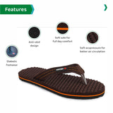 Ortho Joy House Slipper For Women'S Care | Orthopaedic | Diabetic | Acupressure | Comfortable | Mcr | Flip Flop Ladies And Girl'S Home For Daily Use,Brown,6,B0BJQF9GVP