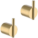 RANDOM Brushed Gold Towel Hook,Gold Hooks for Wall 304 Stainless Steel Towel Hooks for Bathrooms Kitchen Modern Towel Hook Wall