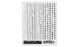 Railroad Gothic Letters, Black