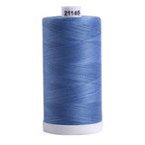 Connecting Threads 100% Cotton Sewing Thread - 1200 Yard Spool (French Blue)