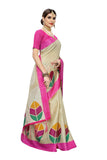 Anni Designer Women'S Art Silk Saree (Baghban Pink,Pink,Free,Art Silk,with blouse piece,Saree