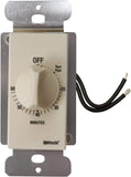 Woods 59718 InWall 60 Minute Spring Wound Timer; Light Almond