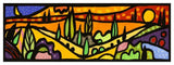 Vallata Al Tramonto-Paper Art-56,,X20,,