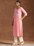 Libas Women'S Viscose Rayon Yoke Design Regular Kurta (29210 Peach Peach M