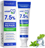 Hydroxyapatite Toothpaste, 7.5% Hydroxyapatite Toothpaste for Enamel Protection and Tooth Strengthening, Fluoride-Free, for Sens