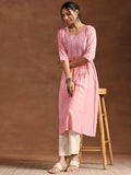 Libas Women'S Viscose Rayon Yoke Design Regular Kurta (29210 Peach Peach Xs