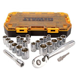 DEWALT DWMT73813 Drive Socket Set (23 Piece), 1/2