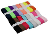JESEP YONG 20mm Fold Over Elastic 32 Yards 3/4 inch Wide Colored Stretch Elastic Ribbons for Sewing Waistband-Headbands Baby Gir