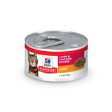Hill's Science Diet Light, Adult 1-6, Weight Management Support, Wet Cat Food, Liver & Chicken Minced, 2.9 oz Can, Case of 24