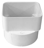 Genova 45344 PVC Sewer & Drain Downspout Adapter, 3x4Inches