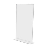 2 Pack Acrylic Frame for 11 x 17 Signs Bottom Load Double Sided Pricing Sheet Display Clear for Reception Areas and Restaurants