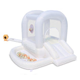 Bounceland Mini Bouncer Cloud with Ball Pit, 6ft L x 6ft W x 4.6ft H inflated Size, UL Blower Included, 30 Pastel Plastic Balls,