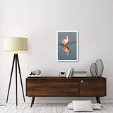 Roseate Spoonbill Wading, Fort Myers Beach, Florida-Paper Art-22X32