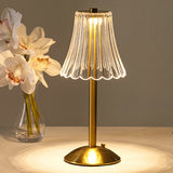 HEQET Cordless Table Lamps for Home,Table,Dining Room, Gold Rechargeable Lamps, USB Charge 12'' Tall LED Brass Portable Outdoor