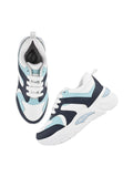 Shoetopia Women'S Casual Walking Navy Blue Sneakers || Comfortable Lightweight Lace Comfy Travel & College Eu36,Navy Blue,3,B0DJJX8Y97
