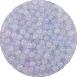 8mm Glass Beads Bulk for Bracelets Light Purple Crystal Beads for Jewelry Making Large Holes Round Beads for DIY Earrings Neckla