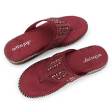 Ortho Joy Doctor Footwear For Women|| Fancy Footwear For Women || Orthopedic Women'S Fancy Slipper/Sandal For Women,Maroon,2.5,B0CTFBZ17P