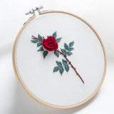 Ecomistiq Beautiful 3D Flower Stumpwork Embroidery Kit For Beginners Rose | Other Hand Embroidery Kits | Hand Embroidery Kits |