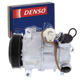 Denso 471-0834 New AC Compressor with Clutch, 1 Pack