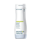 ATTITUDE Body Wash for Sensitive Skin with Oat, EWG Verified, Dermatologically Tested, Vegan, Extra Gentle, Unscented, 16 Fl Oz