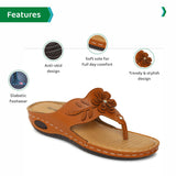 Ortho Joy Doctor Slipper For Women || Orthopedic Fashionable Women Slipper,Tan,6,B0BRSJY6VG