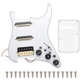 SAPHUE SSH-Coil Splitting Electric Guitar Pickguard Two Mini Humbucker + ONE Humbucker(9K/9K/15K)+Silence Switch Loaded Prewired
