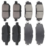 AUTOMUTO 8PCS Front & Rear Disc Brake Pads Set D1423 D1210 For Toyota Corolla 2016
